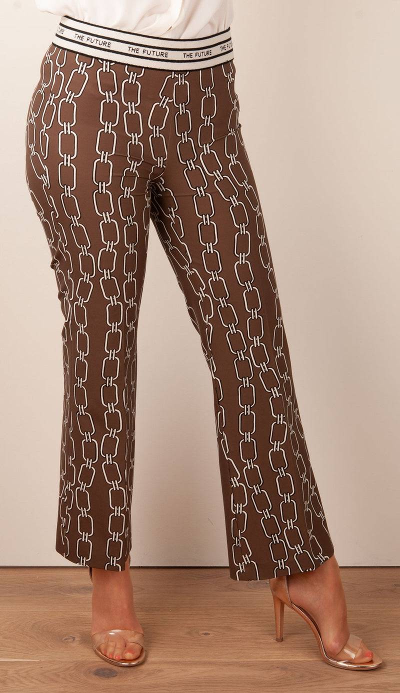 Cambio Hose „Faith“ Braun | Multicolor Neueste Stile