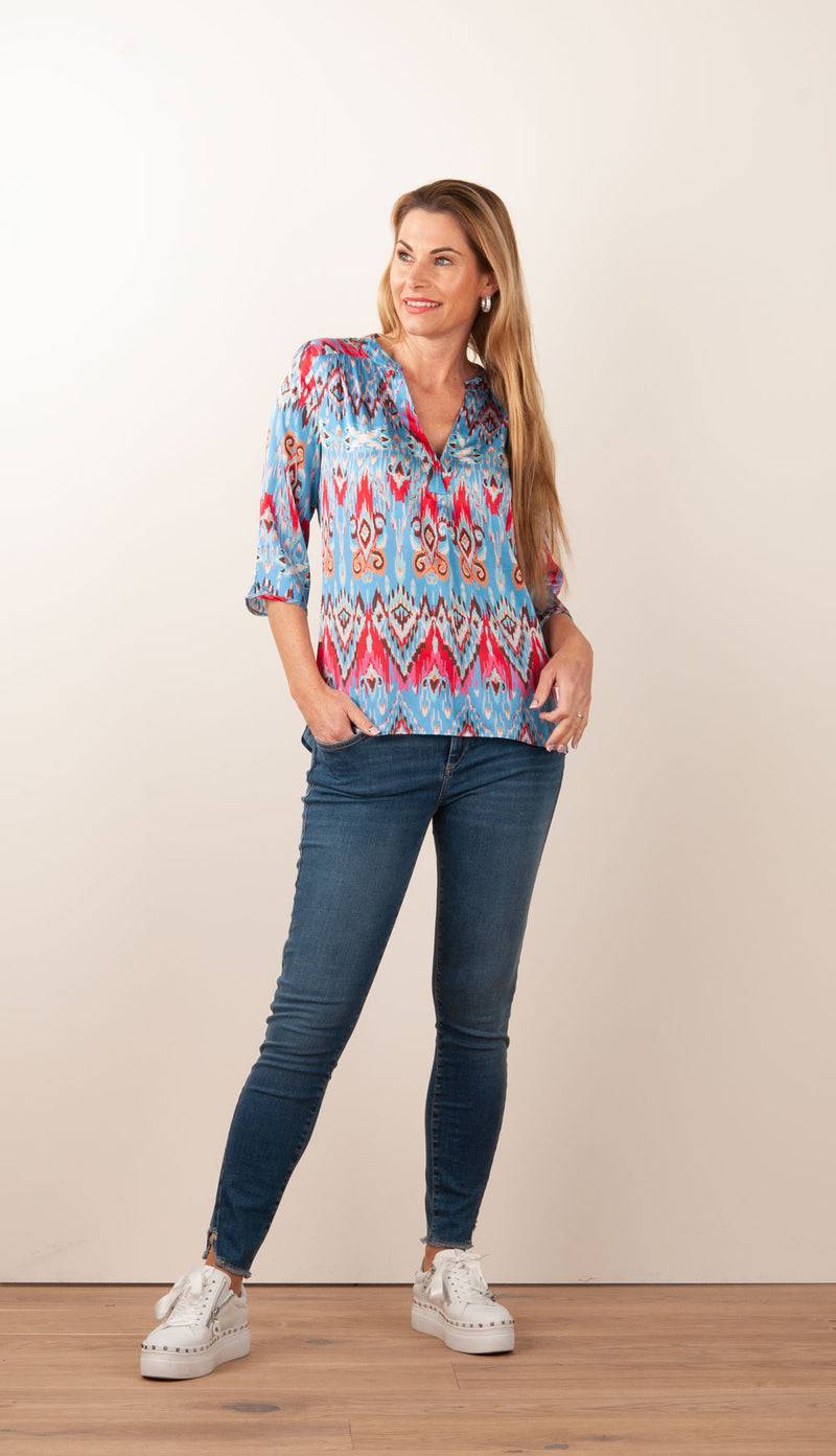 Dea Kudibal Schlupfbluse „Blair“ Blau | Multicolor Bis zu 60% Rabatt