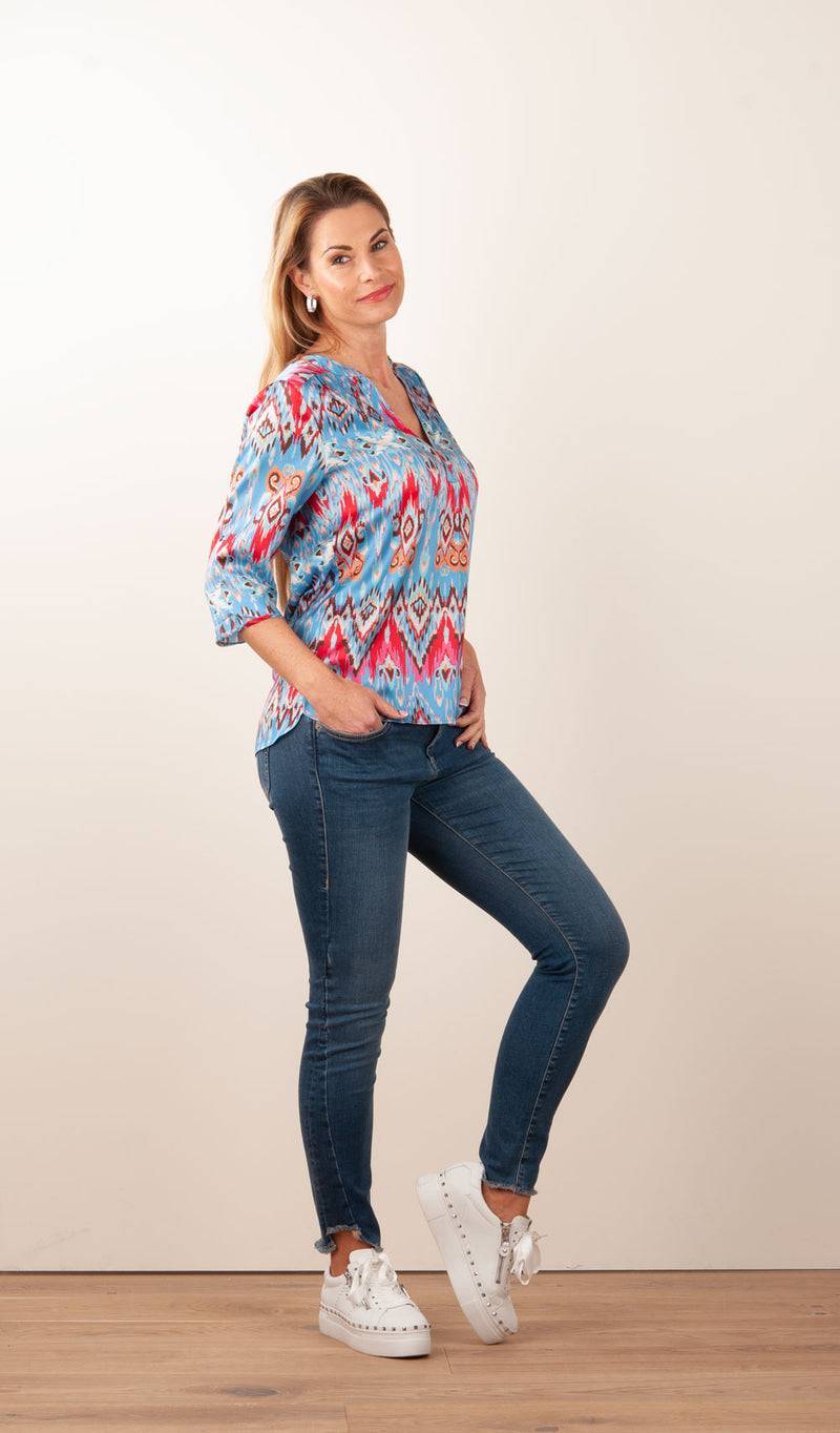 Dea Kudibal Schlupfbluse „Blair“ Blau | Multicolor Bis zu 60% Rabatt