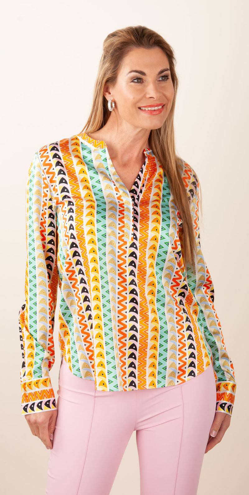 Herzensangelegenheit Seidenbluse Multicolor Nur noch ein Tag übrig