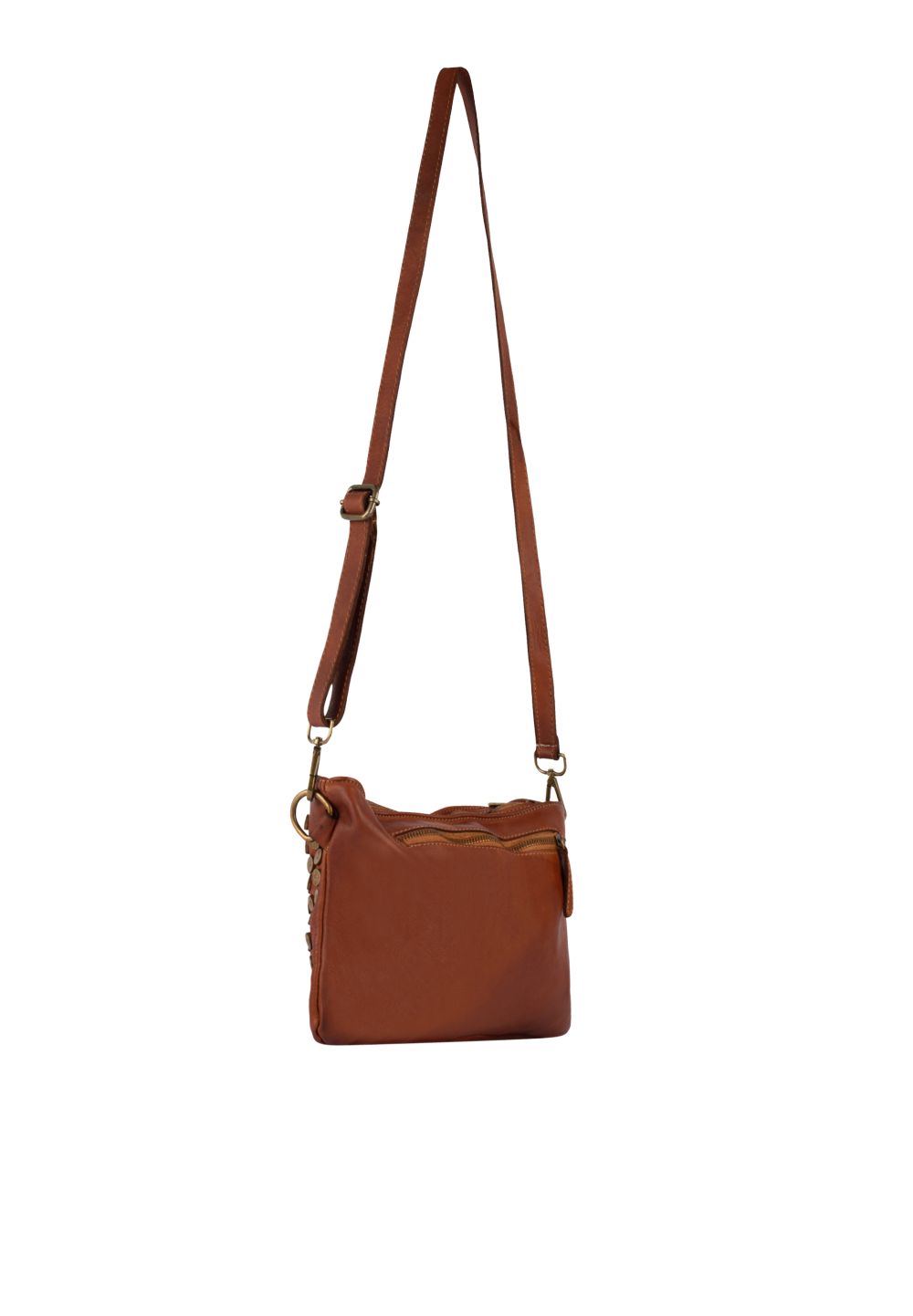 Schmuddelwedda DreiMaster Vintage Ledertasche mit Nieten Kostenlose Rückgabe