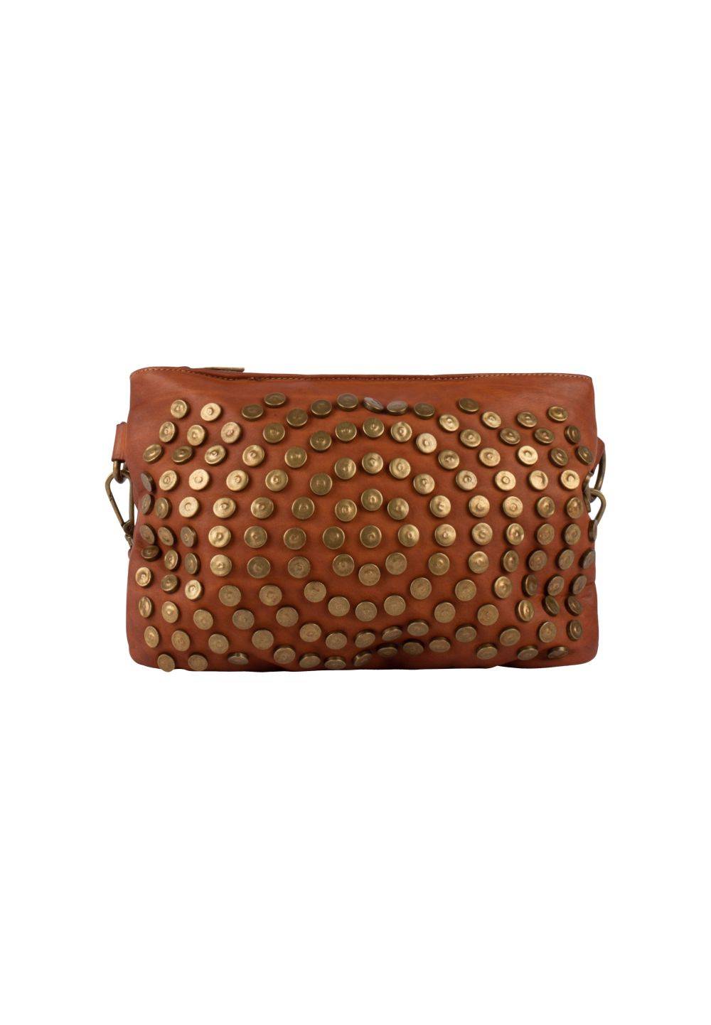 Schmuddelwedda DreiMaster Vintage Ledertasche mit Nieten Kostenlose Rückgabe