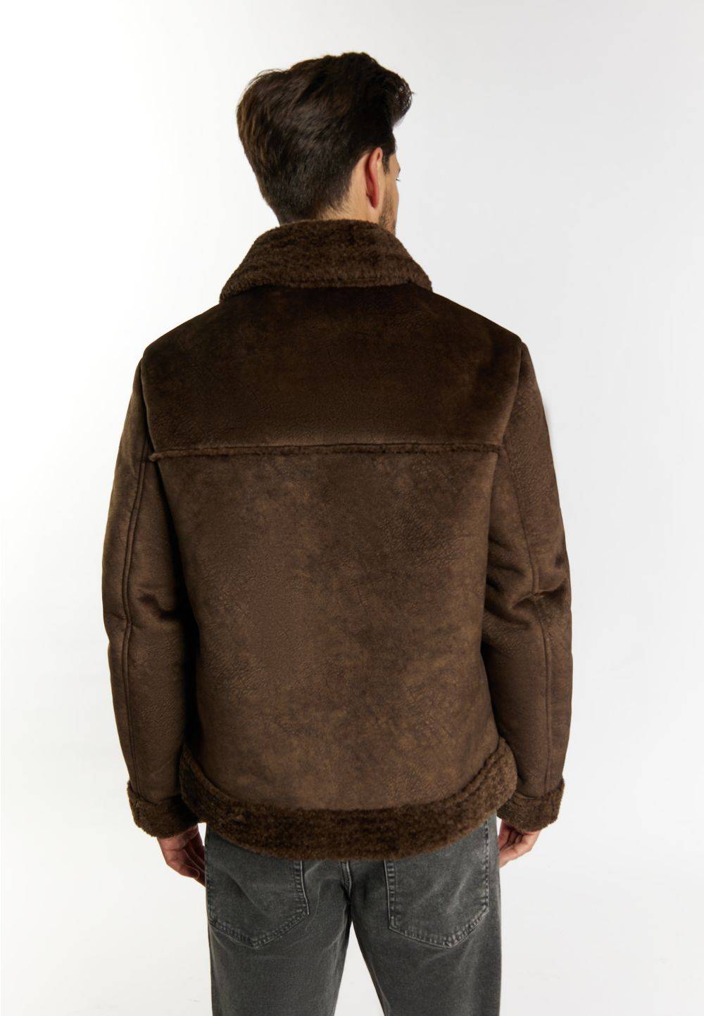 Schmuddelwedda DreiMaster Vintage Übergangsjacke aus Fellimitat Outlet