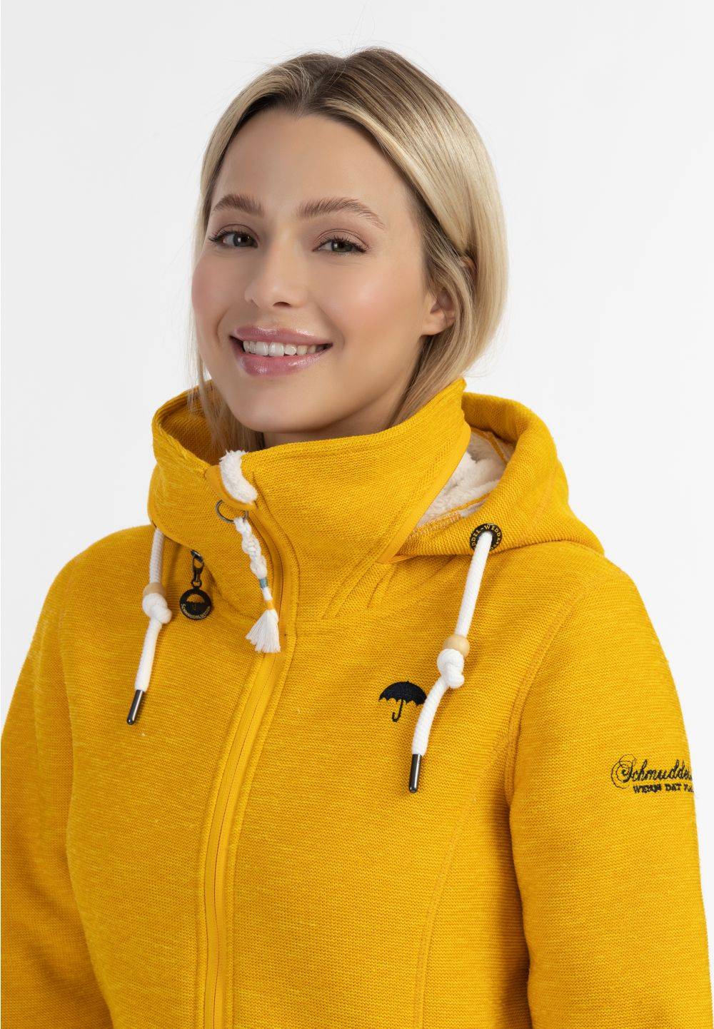 Schmuddelwedda Schmuddelwedda Strickfleecejacke mit Teddyfell Blitzangebot