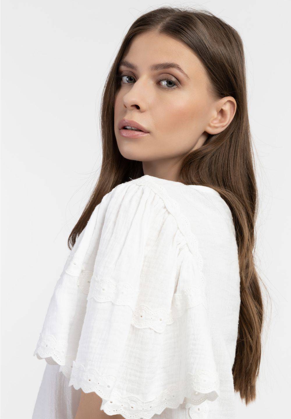 Schmuddelwedda DreiMaster Vintage Blusenshirt mit Spitze Neueste Stile