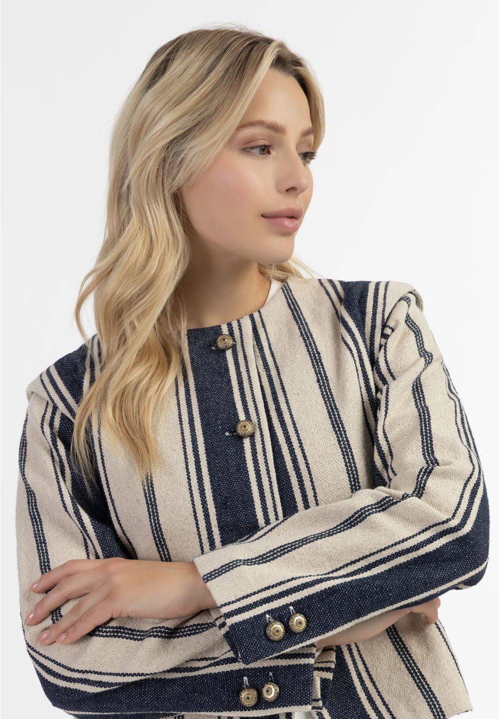 Schmuddelwedda DreiMaster Vintage Kurze Blazerjacke Bis zu 50% Rabatt