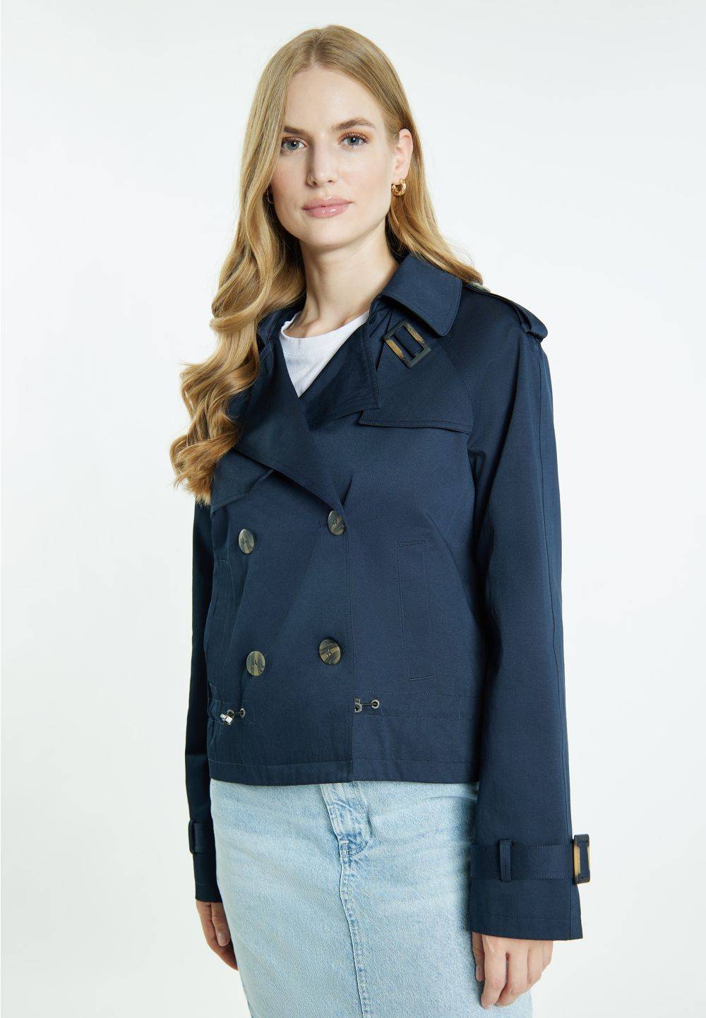 Schmuddelwedda DreiMaster Vintage Kurze Trenchjacke