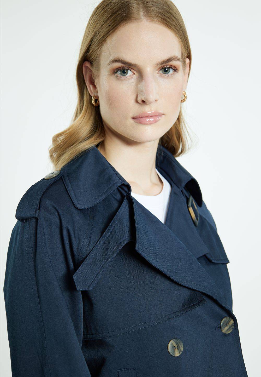 Schmuddelwedda DreiMaster Vintage Kurze Trenchjacke Vatertagsangebot