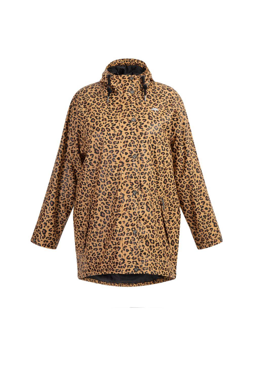 Schmuddelwedda Schmuddelwedda Plus Size Regenmantel mit Leoprint im Angebot