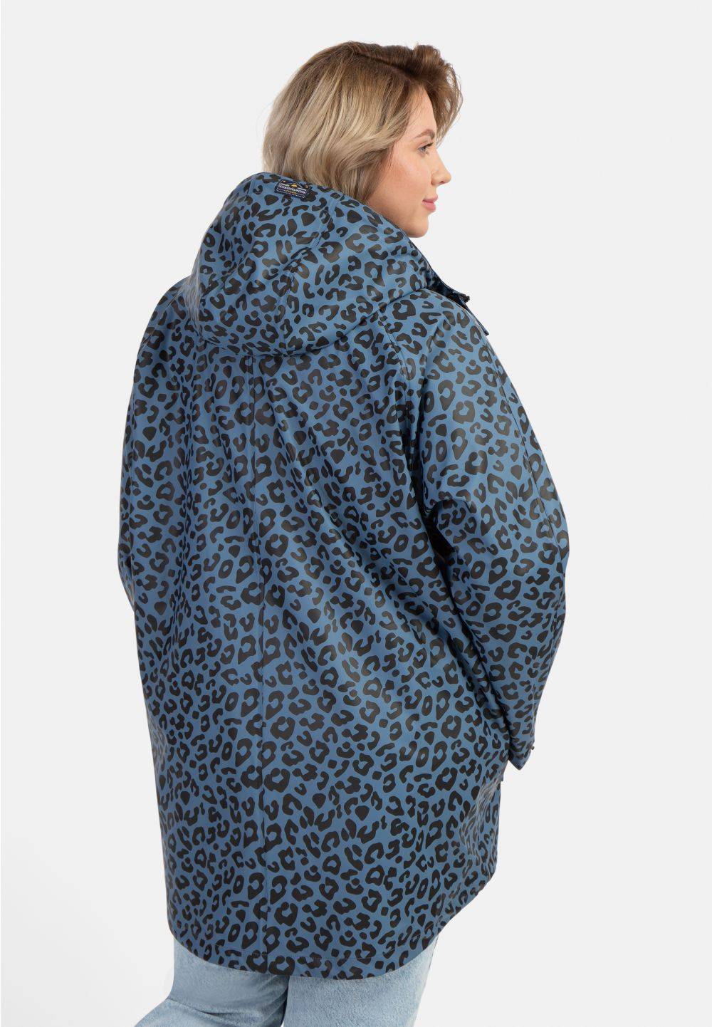 Schmuddelwedda Schmuddelwedda Plus Size Regenmantel mit Leoprint Schlussverkauf