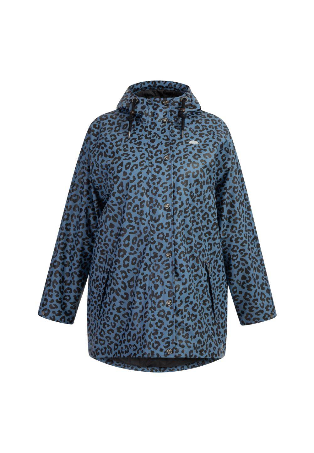 Schmuddelwedda Schmuddelwedda Plus Size Regenmantel mit Leoprint Schlussverkauf