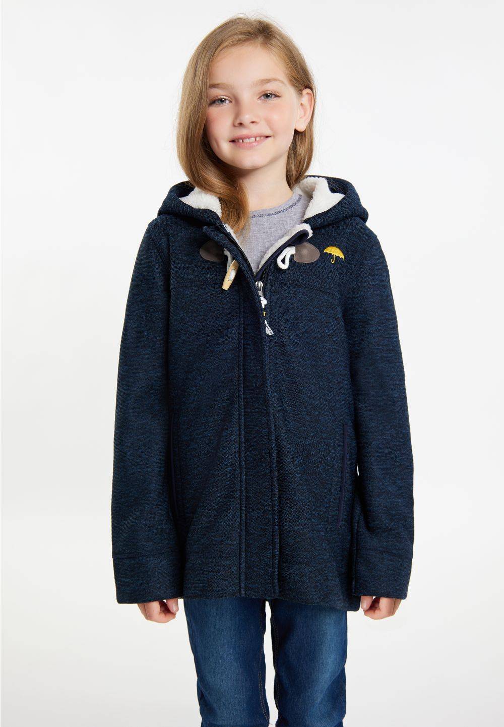 Schmuddelwedda Schmuddelwedda Strickfleecedufflecoat für Mädchen Räumungsverkauf