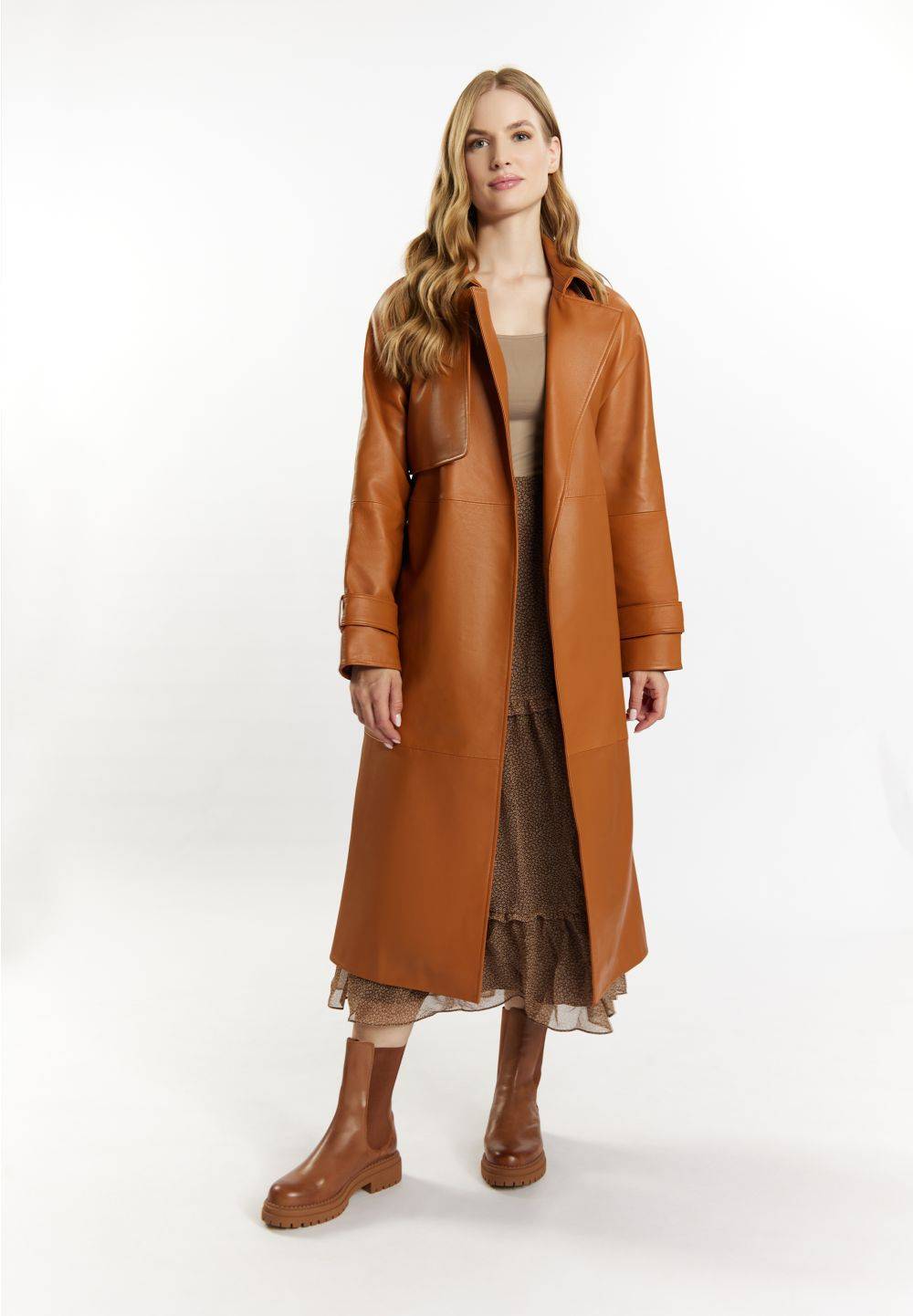 Schmuddelwedda DreiMaster Vintage Trenchcoat aus Leder Begrenzt auf 3 Tage