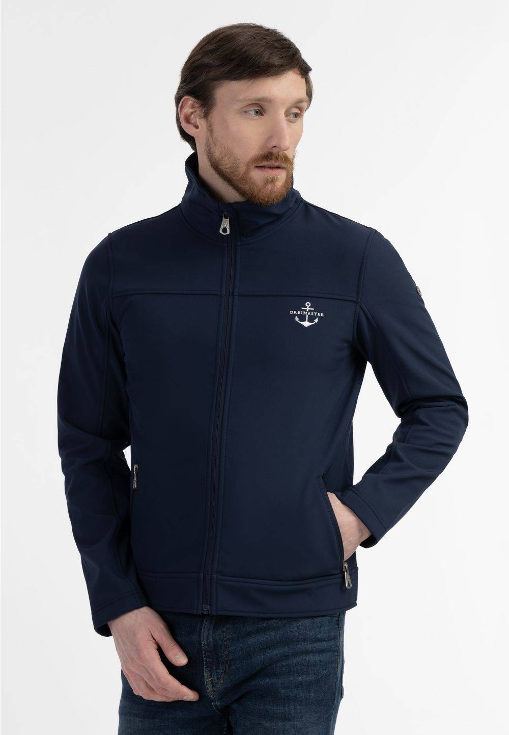 Schmuddelwedda DreiMaster Maritim Softshelljacke - recyceltes Material