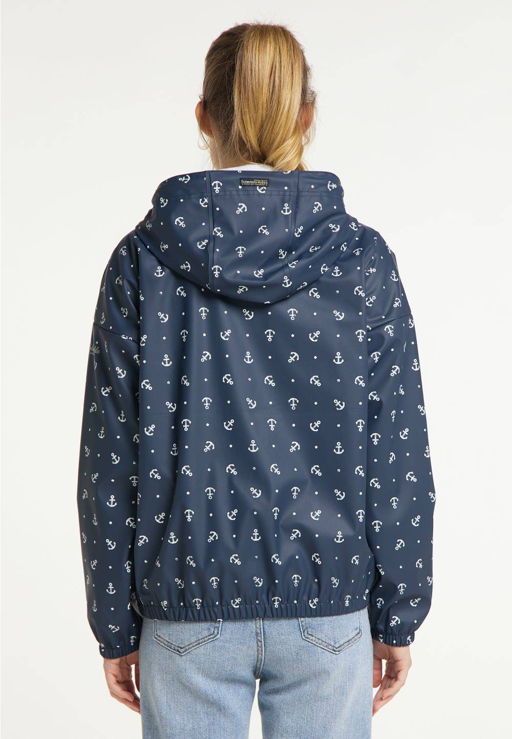 Schmuddelwedda Schmuddelwedda Regenjacke mit Anker-Print Rabatte dieses Monats