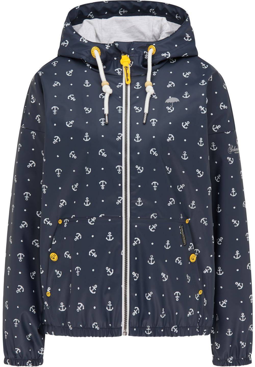 Schmuddelwedda Schmuddelwedda Regenjacke mit Anker-Print Rabatte dieses Monats