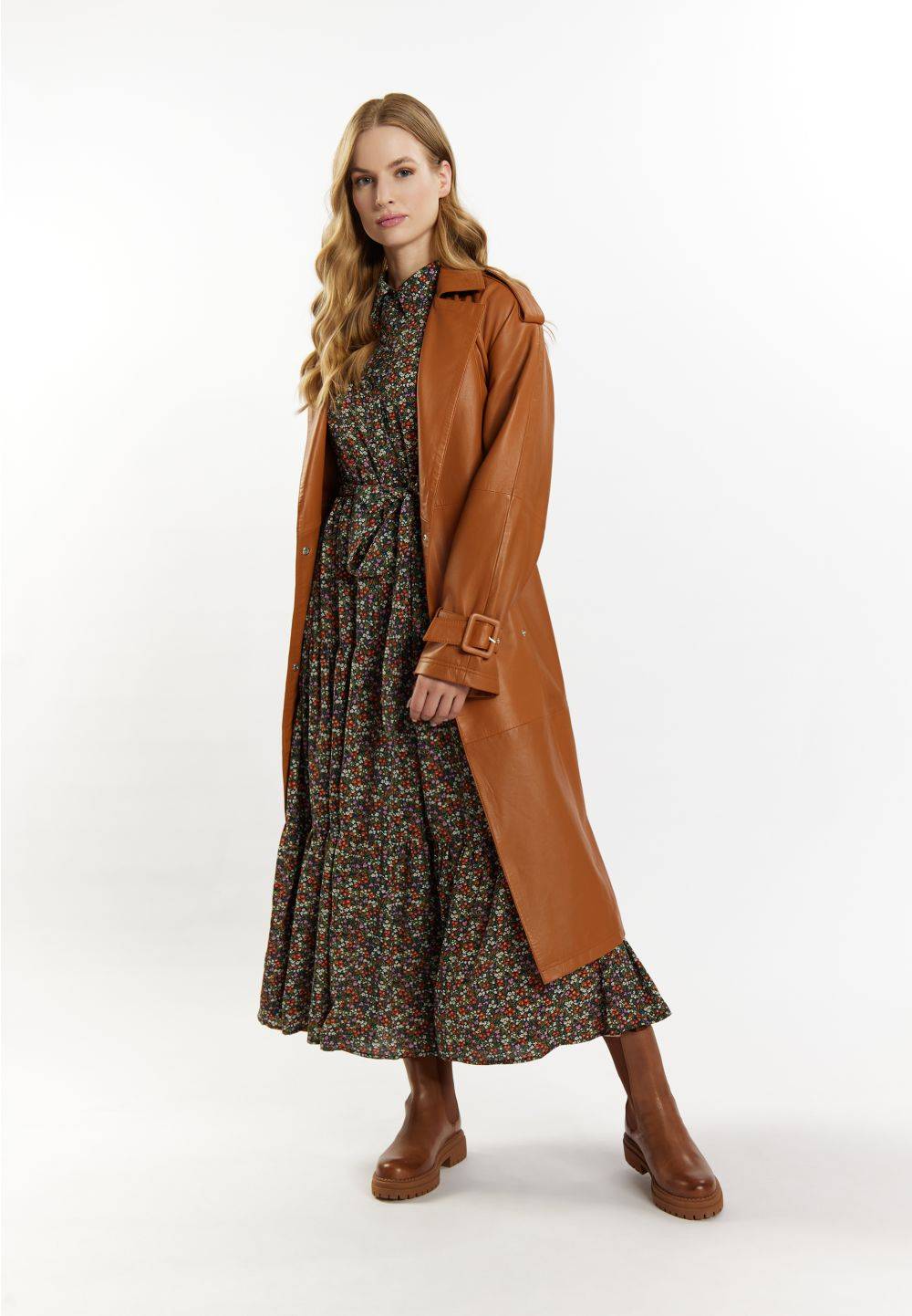 Schmuddelwedda DreiMaster Vintage Trenchcoat aus Leder Rabatt