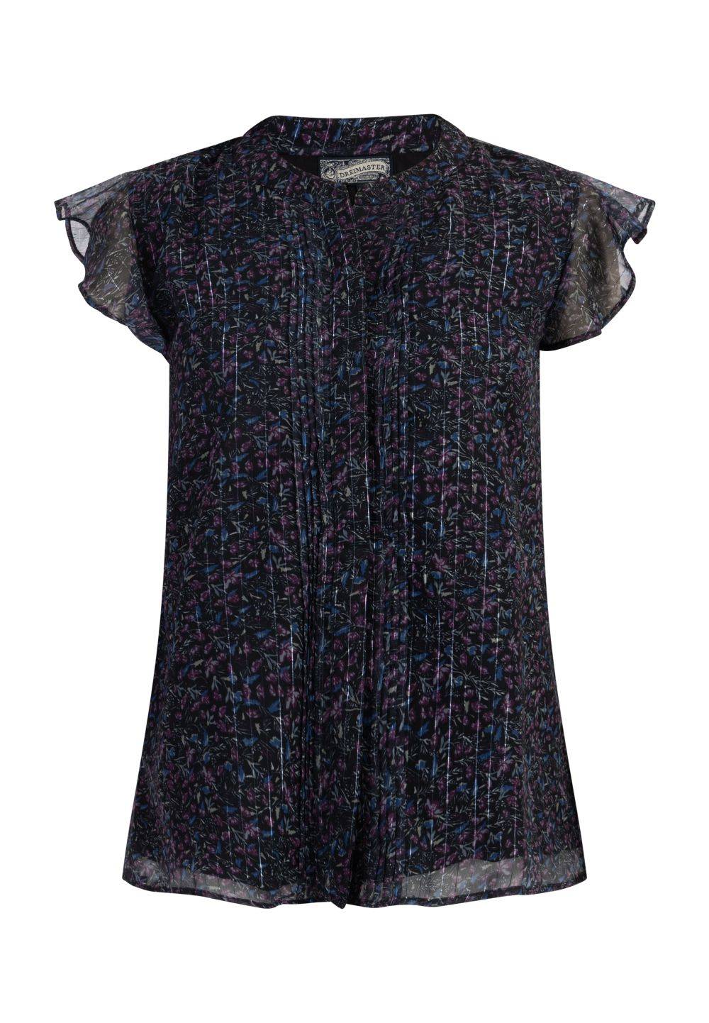 Schmuddelwedda DreiMaster Vintage Blusenshirt mit Rüschenärmeln Blitzangebot