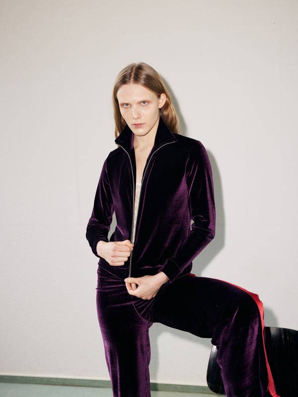 Simone Wild Velvet Zip Jacket Lagerräumung