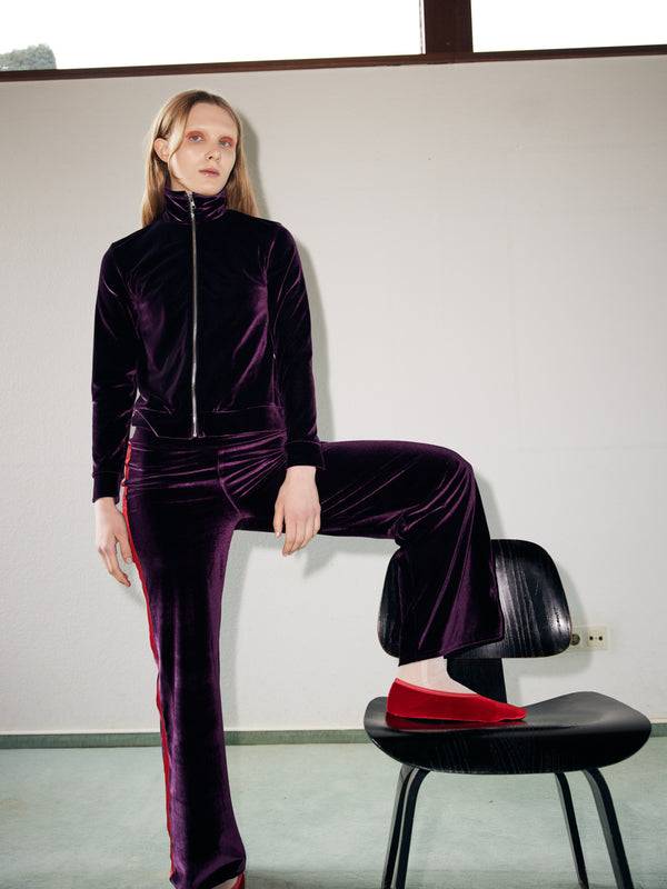 Simone Wild Velvet Zip Jacket Lagerräumung