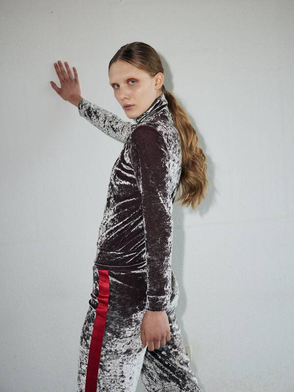 Simone Wild Hammered Velvet Zip Jacket Exklusive Angebote