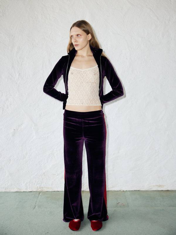 Simone Wild Velvet Stripe Pants Valentinstagsangebot