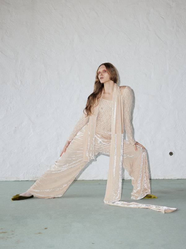 Simone Wild Hammered Velvet Pocket Pants Neueste Mode