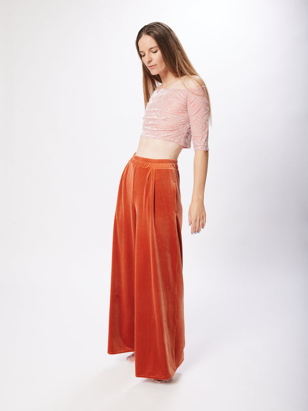 Simone Wild Velvet Pocket Pants Amber VIP-Rabatte