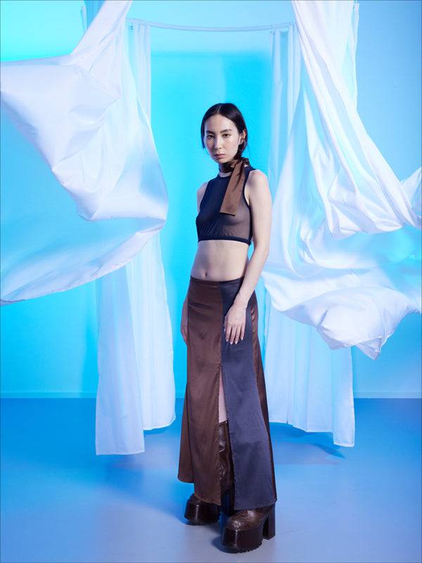 Simone Wild Satin Long Skirt Bis zu 65% Rabatt