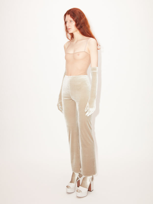 Simone Wild Velvet Slit Pants 50% Rabatt für begrenzte Zeit