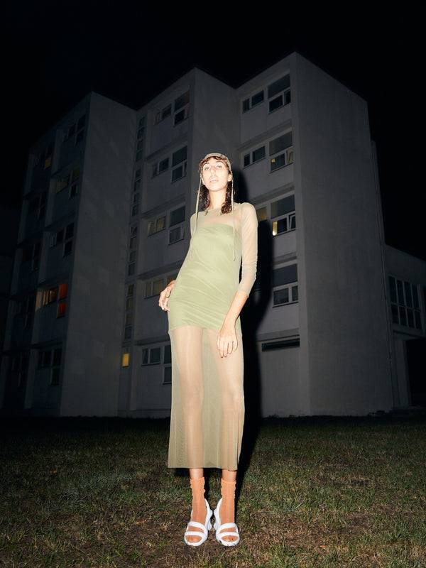 Simone Wild Net Long Dress Valentinstagsangebot