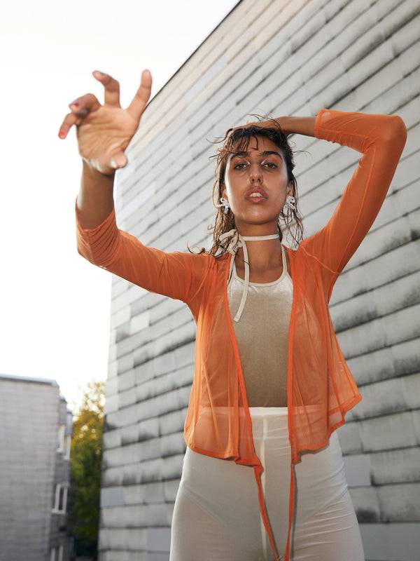 Simone Wild Net Wrap Blouse Riesige Ersparnisse