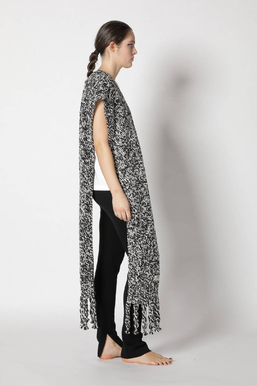 Sminfinity stretchy shell top + milano slim cut pants + contrast mouliné scarf Lagerräumung