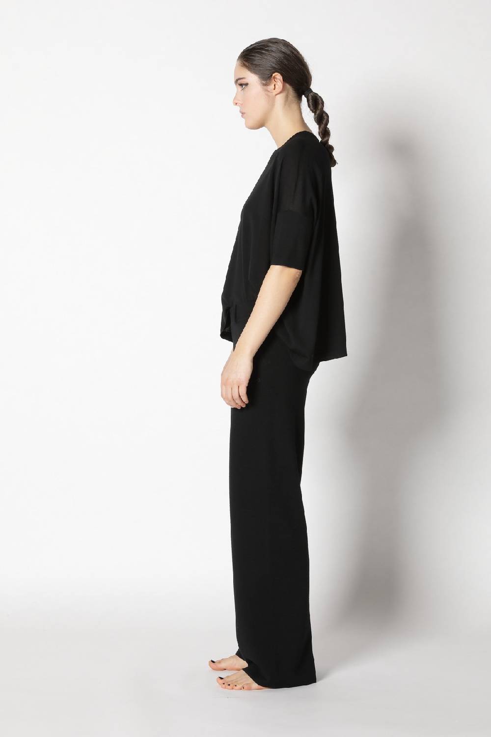 Sminfinity flowing cape jumper + milano palazzo pants Online Outlet