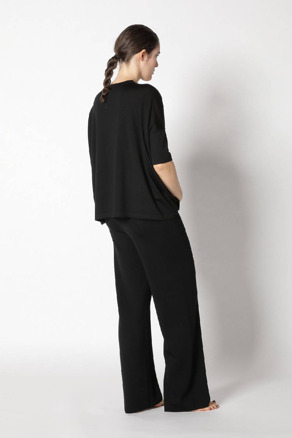 Sminfinity flowing cape jumper + milano palazzo pants Online Outlet