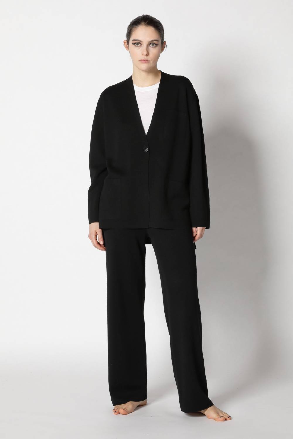 Sminfinity milano one button jacket + flowing cape jumper + milano palazzo pants Zeitlich begrenztes Angebot