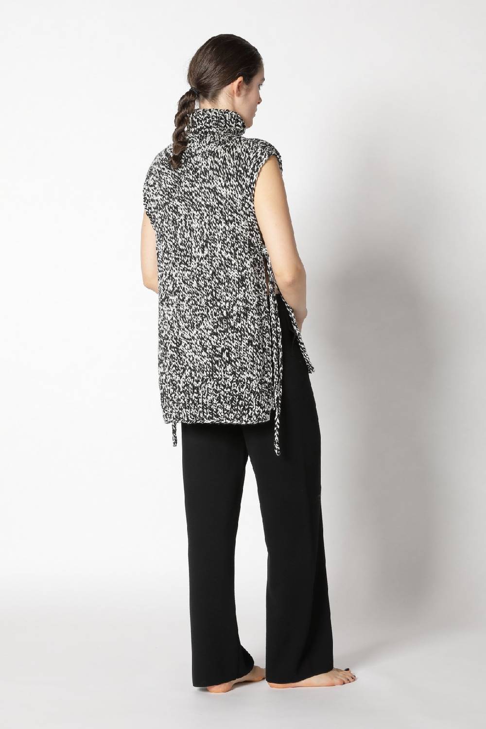 Sminfinity contrast mouliné turtle flap + contrast mouliné scarf + milano palazzo pants Exklusive Angebote