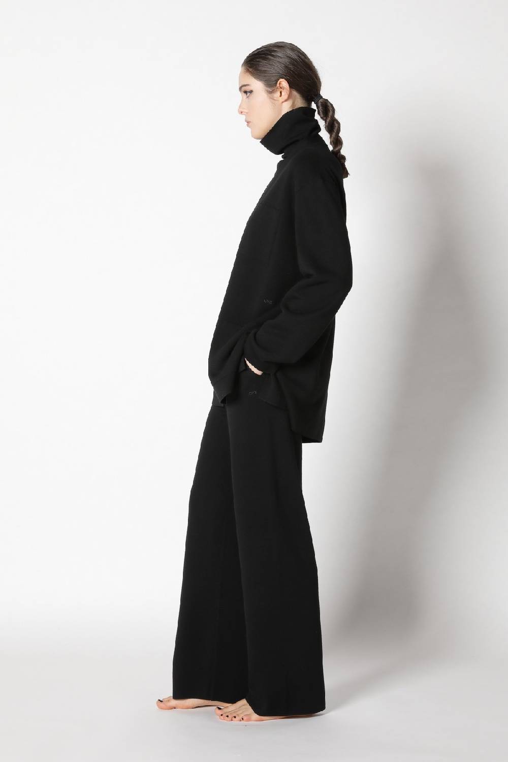 Sminfinity milano one button jacket + milano turtle jumper + milano palazzo pants Große Rabatte