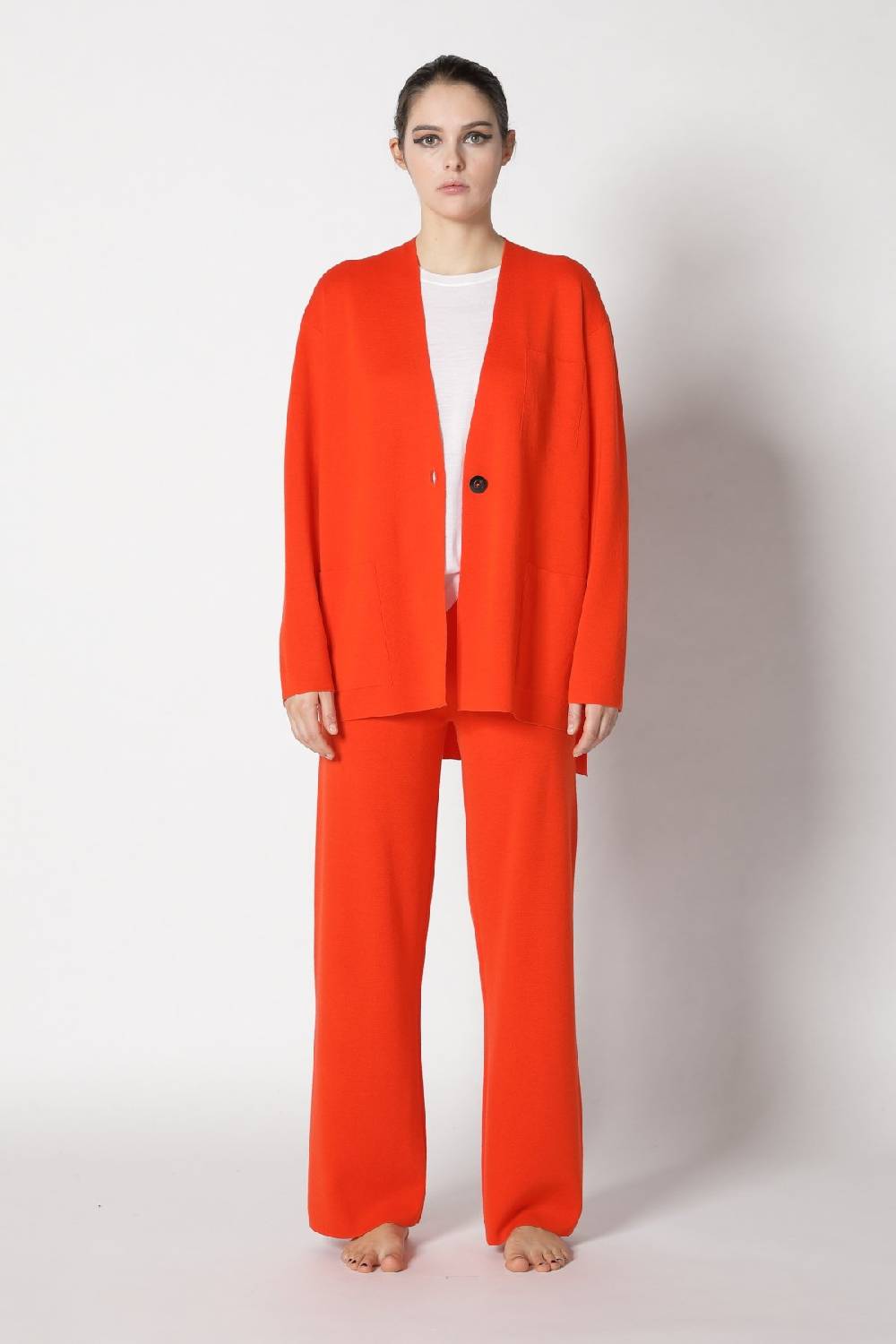 Sminfinity milano one button jacket + flowing cape jumper+ milano palazzo pants Wochenangebot