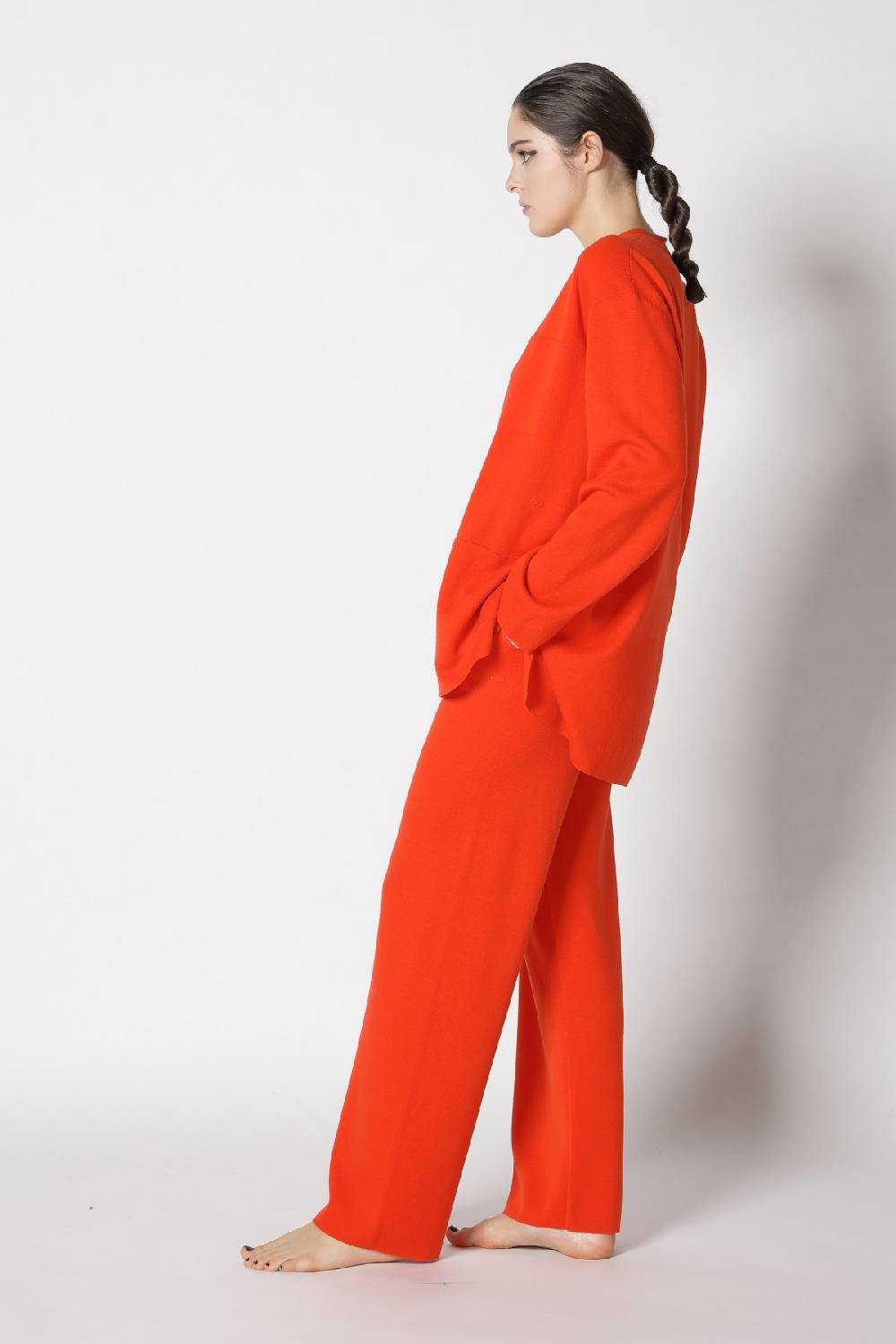 Sminfinity milano one button jacket + flowing cape jumper+ milano palazzo pants Wochenangebot