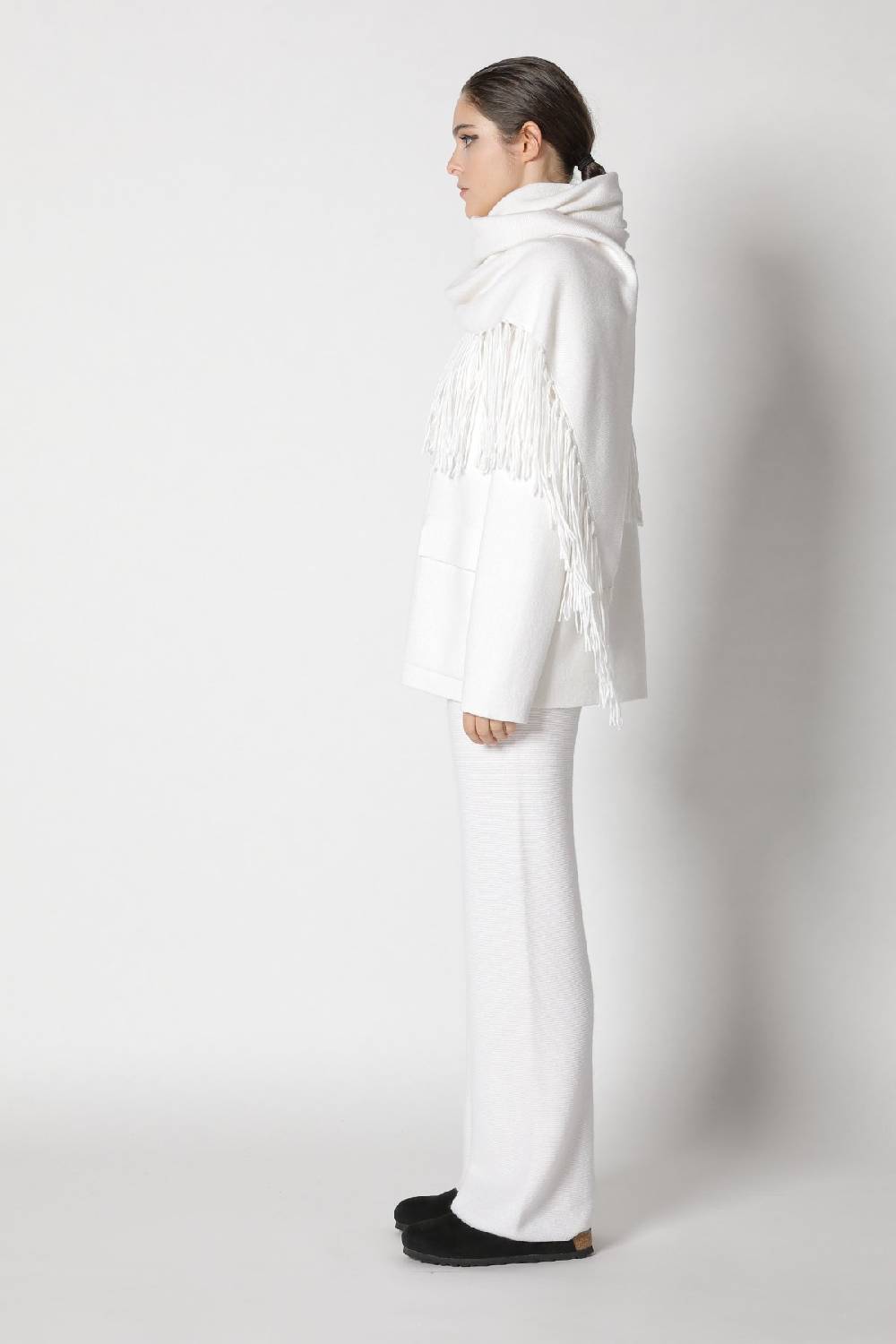 Sminfinity doubleface shirtjacket + garter triangle + garter palazzo pants Bis zu 50% Rabatt