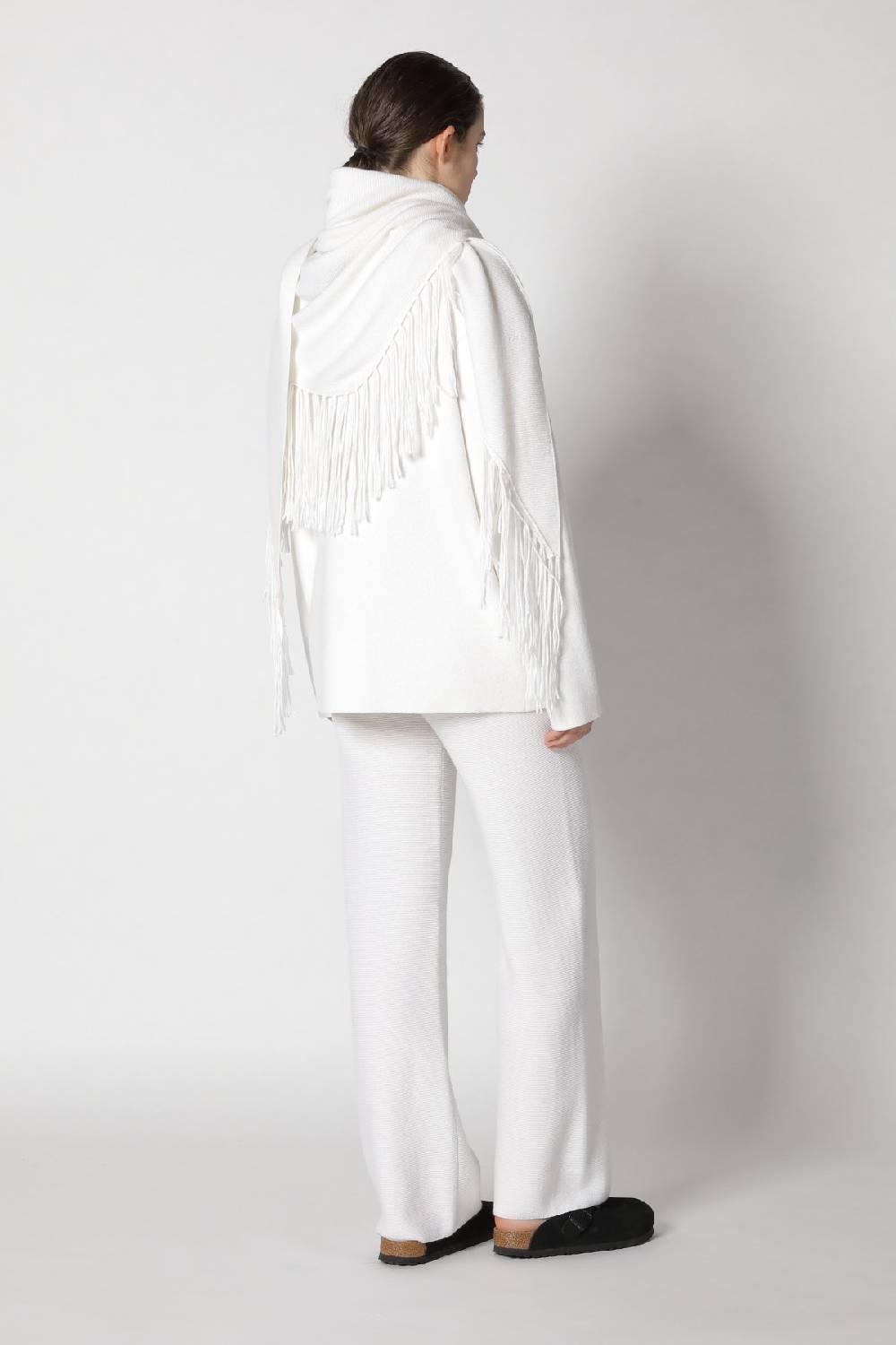 Sminfinity doubleface shirtjacket + garter triangle + garter palazzo pants Bis zu 50% Rabatt