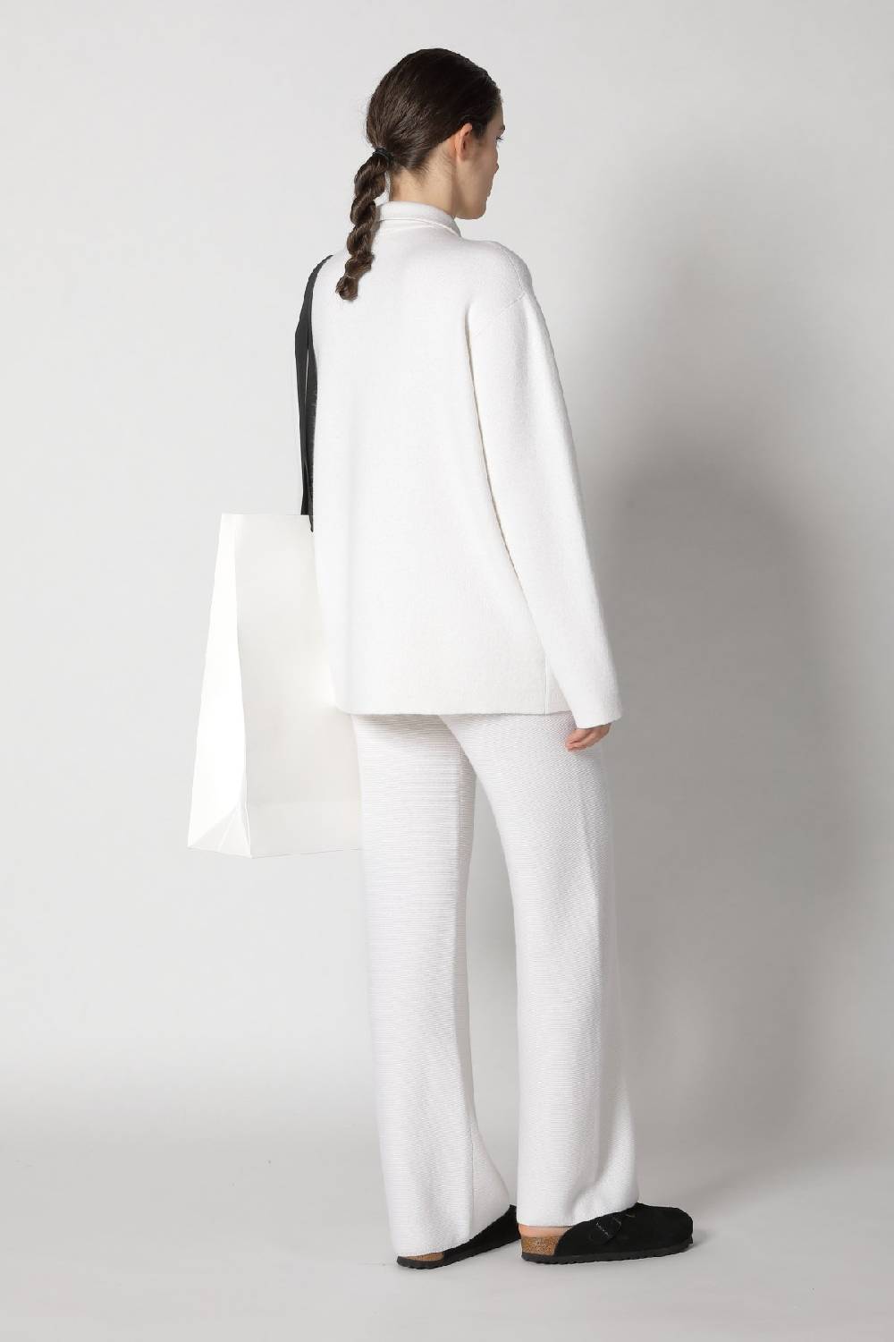 Sminfinity doubleface shirtjacket + garter palazzo pants Bis zu 60% Rabatt