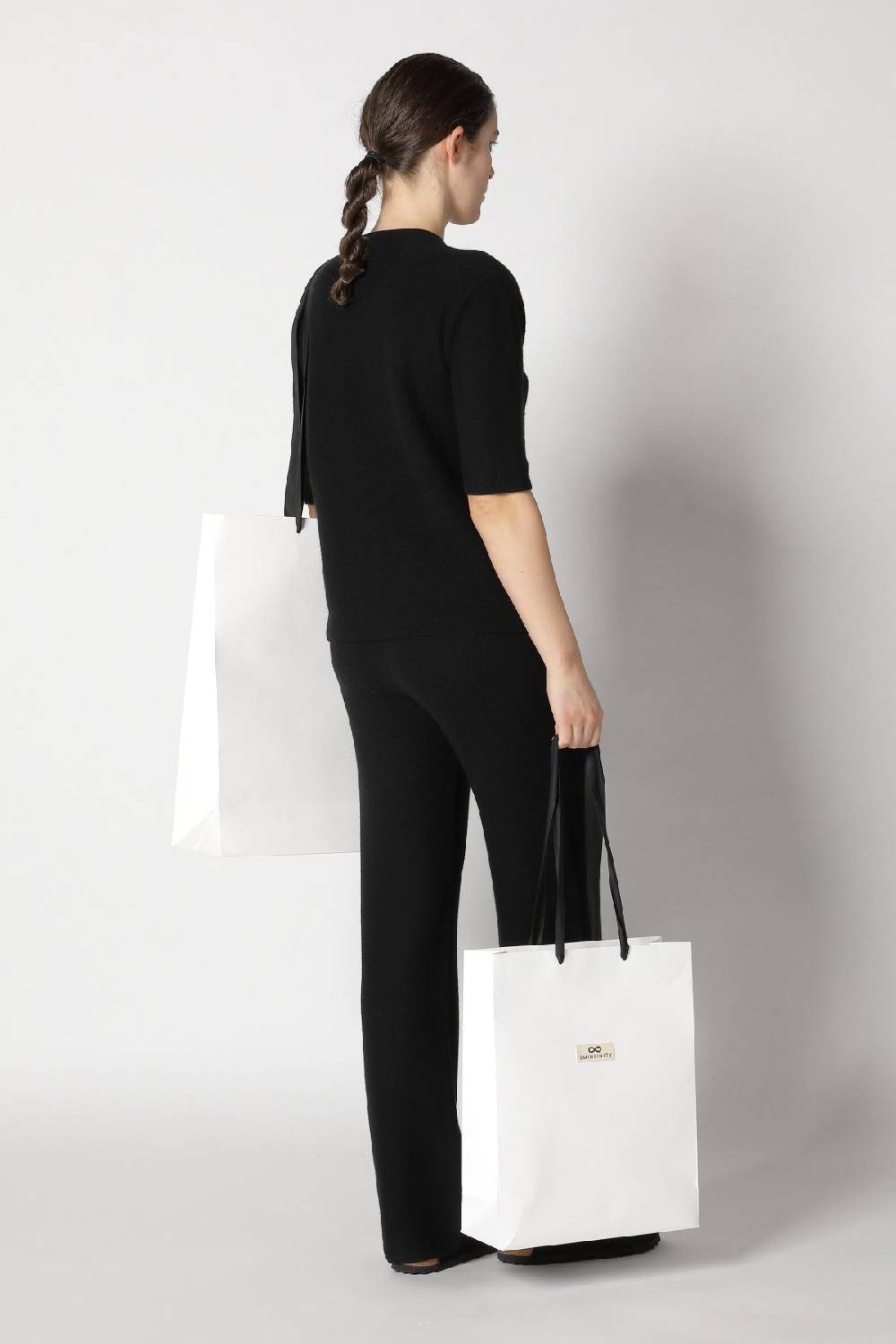 Sminfinity garter T jumper+ garter palazzo pants Super Rabatt