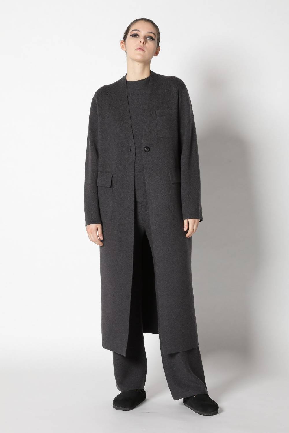 Sminfinity doubleface maxi coat + garter T jumper + garter palazzo pants Riesige Rabatte