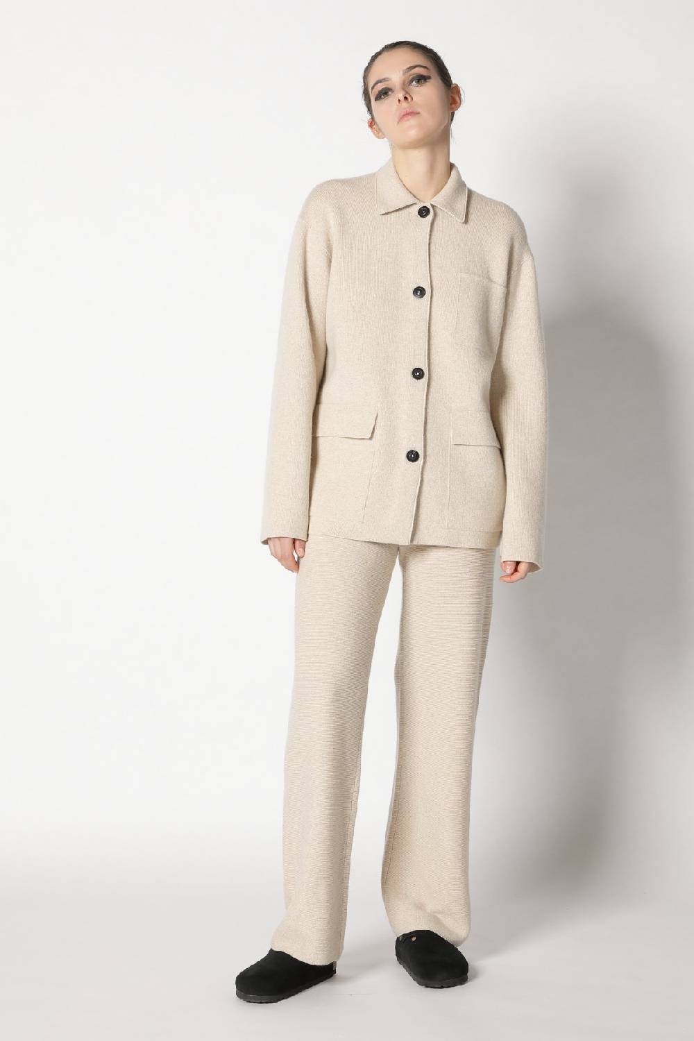 Sminfinity doubleface shirtjacket + garter palazzo pants + garter triangle 50% Rabatt mit kostenlosem Versand