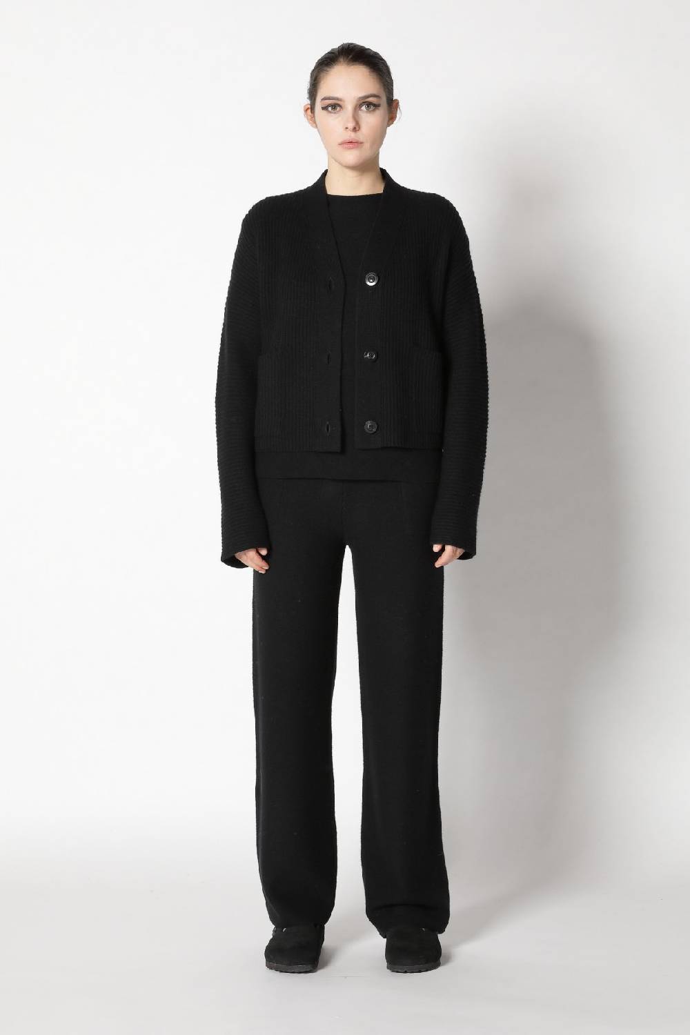 Sminfinity slouchy rib cardigan + garter T jumper + garter palazzo pants Kostenloser Versand international