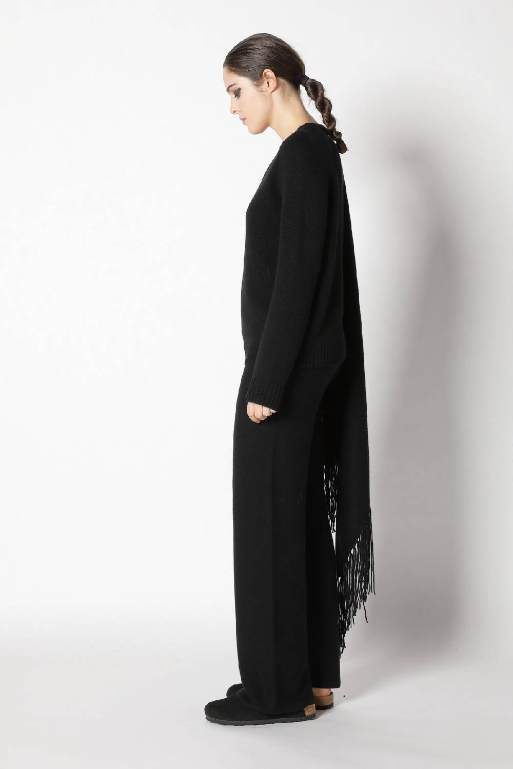 Sminfinity airy V jumper + garter triangle + garter palazzo pants Fabrikladen