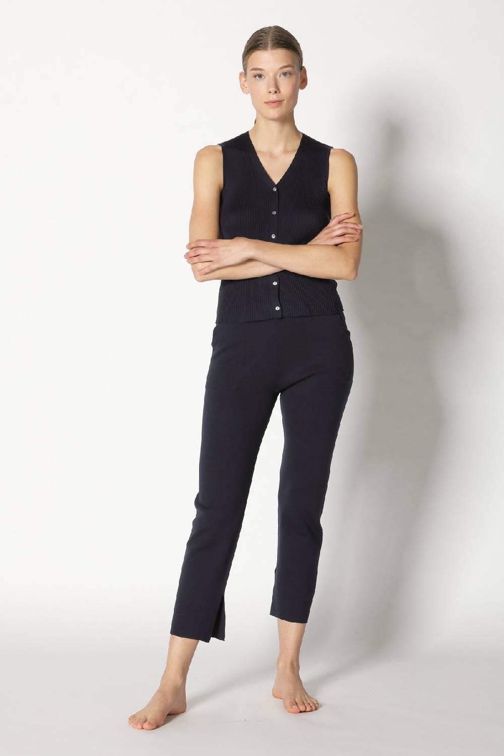 Sminfinity silky rib vest + silky cropped pants Jubiläumsangebot