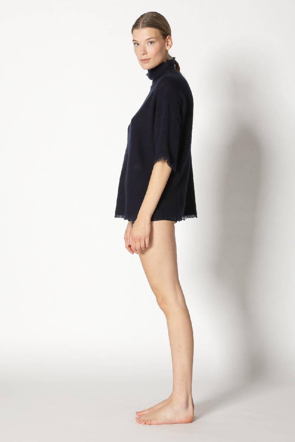 Sminfinity fluffy fringe turtle top Top Angebot